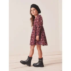 Next Robe Mousseline à Manches Froncées -Velousia Soldes Boutique 86555b0ffad7c3c87af73e5efa643e69