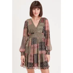 Robe évasée Manches Longues -Velousia Soldes Boutique 865a2efddcaaa5284473f301b2c83fa8