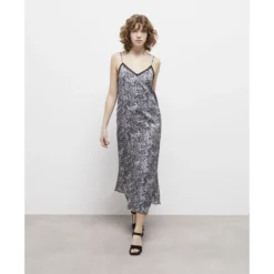 THE KOOPLES Robe Droite En Soie, Imprimé Python -Velousia Soldes Boutique 87ebee64741f6a88b6b2d9d0b3a8df93 2