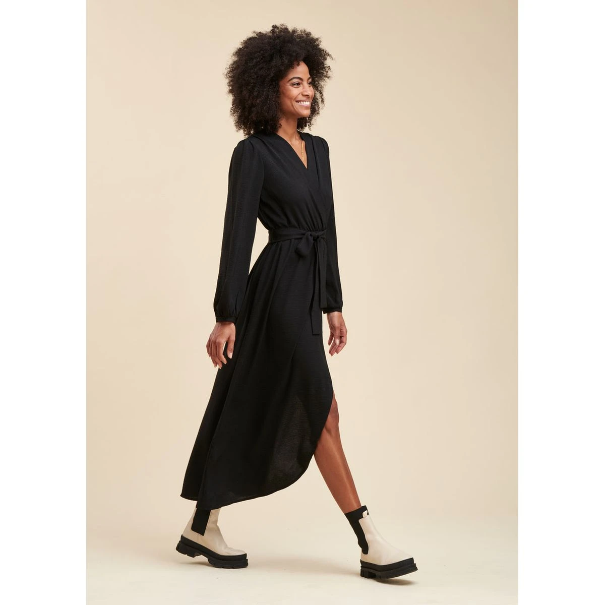 Robe Longue Faux Portefeuille 5 Robe Longue Faux Portefeuille – Image 5