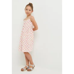 Robe Bretelle Imprimée En Coton, Certifié OEKO-TEX