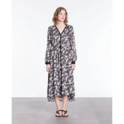 THE KOOPLES Robe Mi-longue Boutonnée, Manches Longues