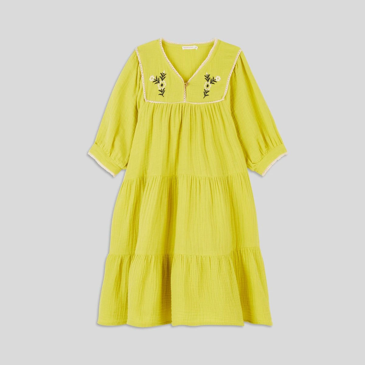 Robe Unie En Coton BIO, Certifié OEKO-TEX 1 Robe Unie En Coton BIO, Certifié OEKO-TEX