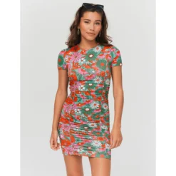 Robe à Fronces Imprimée