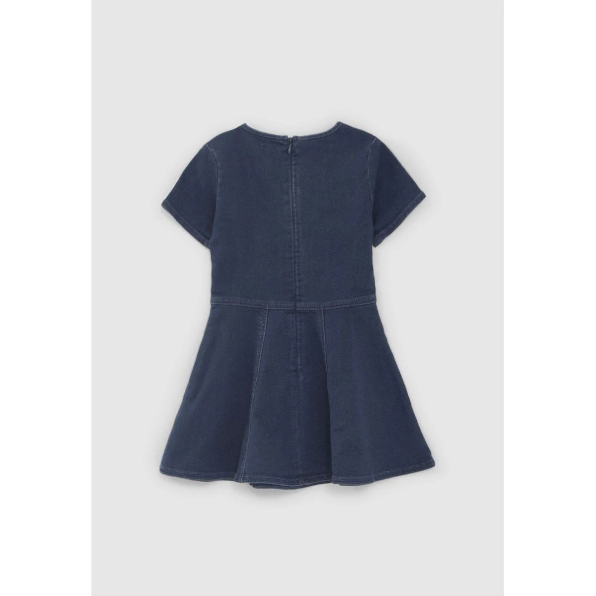 Robe Patineuse En Jean Brut Brodée 2 Robe Patineuse En Jean Brut Brodée – Image 2