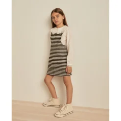 Robe Salopette à Bretelles Et Carreaux Vichy