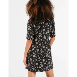 Robe Chemise Imprimé Floral D'hiver -Velousia Soldes Boutique 90a302d20adbcaf16cc75c08311ecab9