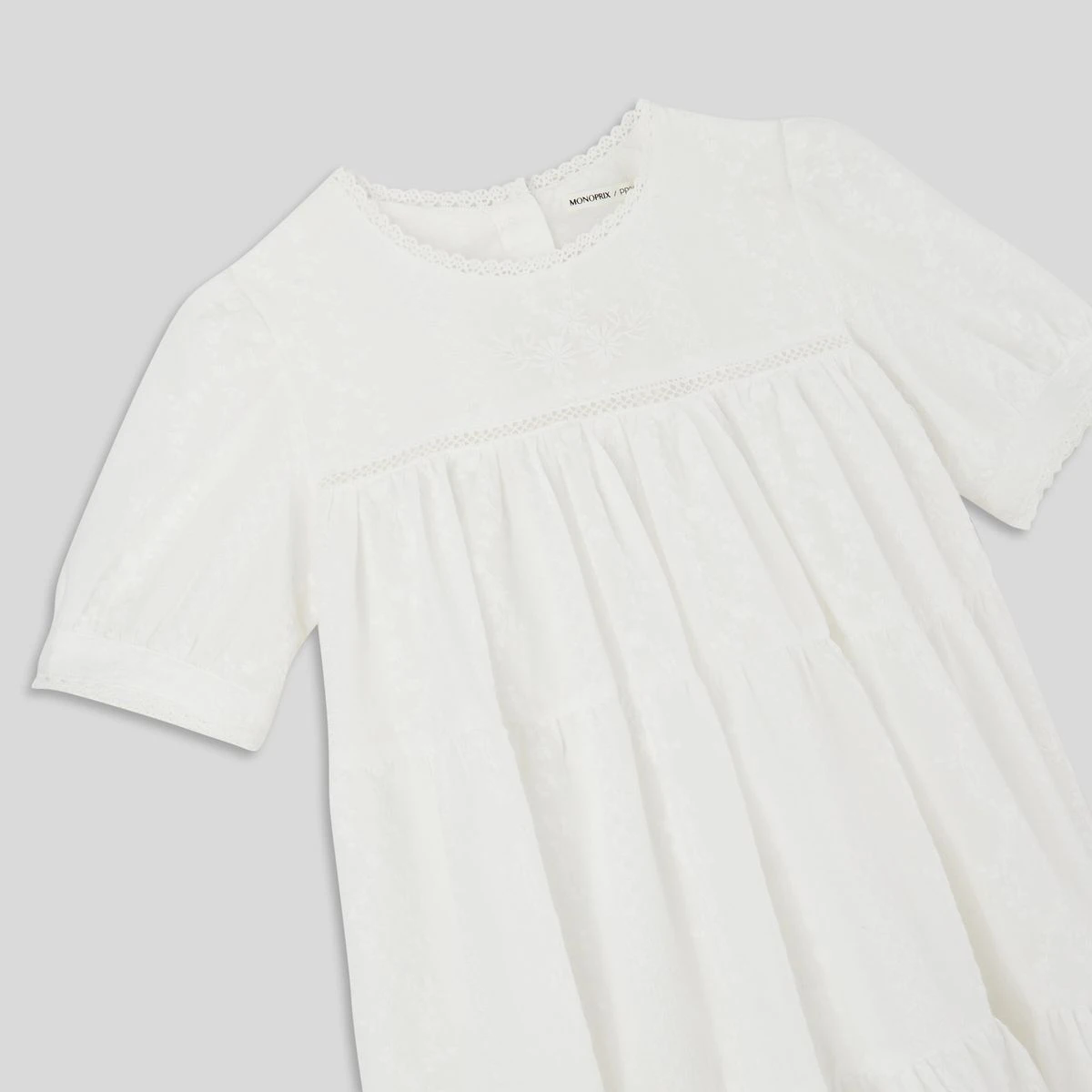 Robe Brodée En Coton, Coton BIO, Certifiée Oeko-Tex 3 Robe Brodée En Coton, Coton BIO, Certifiée Oeko-Tex – Image 3