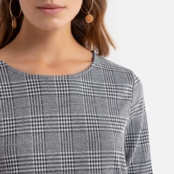 ONLY Robe Courte à Carreaux, Manches 3/4 -Velousia Soldes Boutique 91e91dd01a7292d2a4dcfdd2cf6fc007