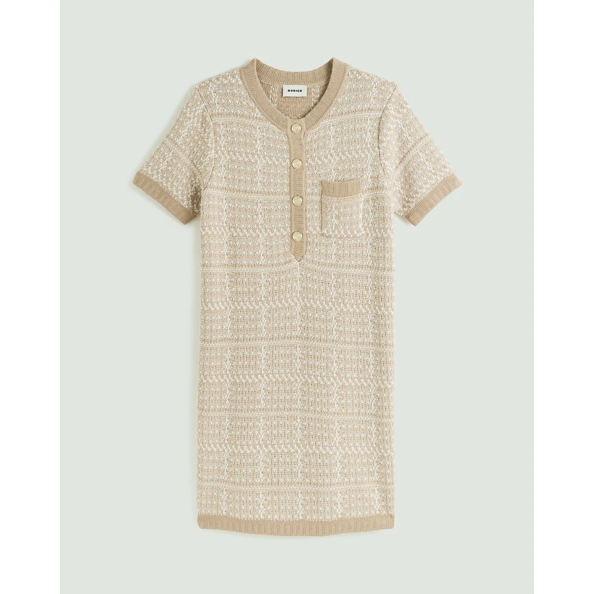 RODIER Robe Courte Jacquard En Maille 12 RODIER Robe Courte Jacquard En Maille – Image 12