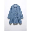 Mango Kids Robe Denim Volantée