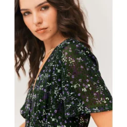 Robe Courte Imprimée En Polyester Recyclé -Velousia Soldes Boutique 95ad8f822735f639435ad769ffc5dba0