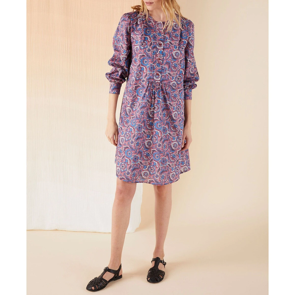 Robe Droite Imprimée, Longueur Genou PACIFIC 1 Robe Droite Imprimée, Longueur Genou PACIFIC