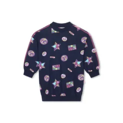 Billieblush Robe Droite En Coton Imprimé -Velousia Soldes Boutique 95edfd8e64a47cb7cfa639aa29b118fb