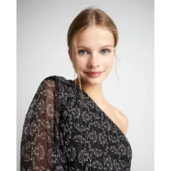 Robe Courte Mousseline Asymétrique -Velousia Soldes Boutique 97b161082b0065a39b6f9de9526ec771