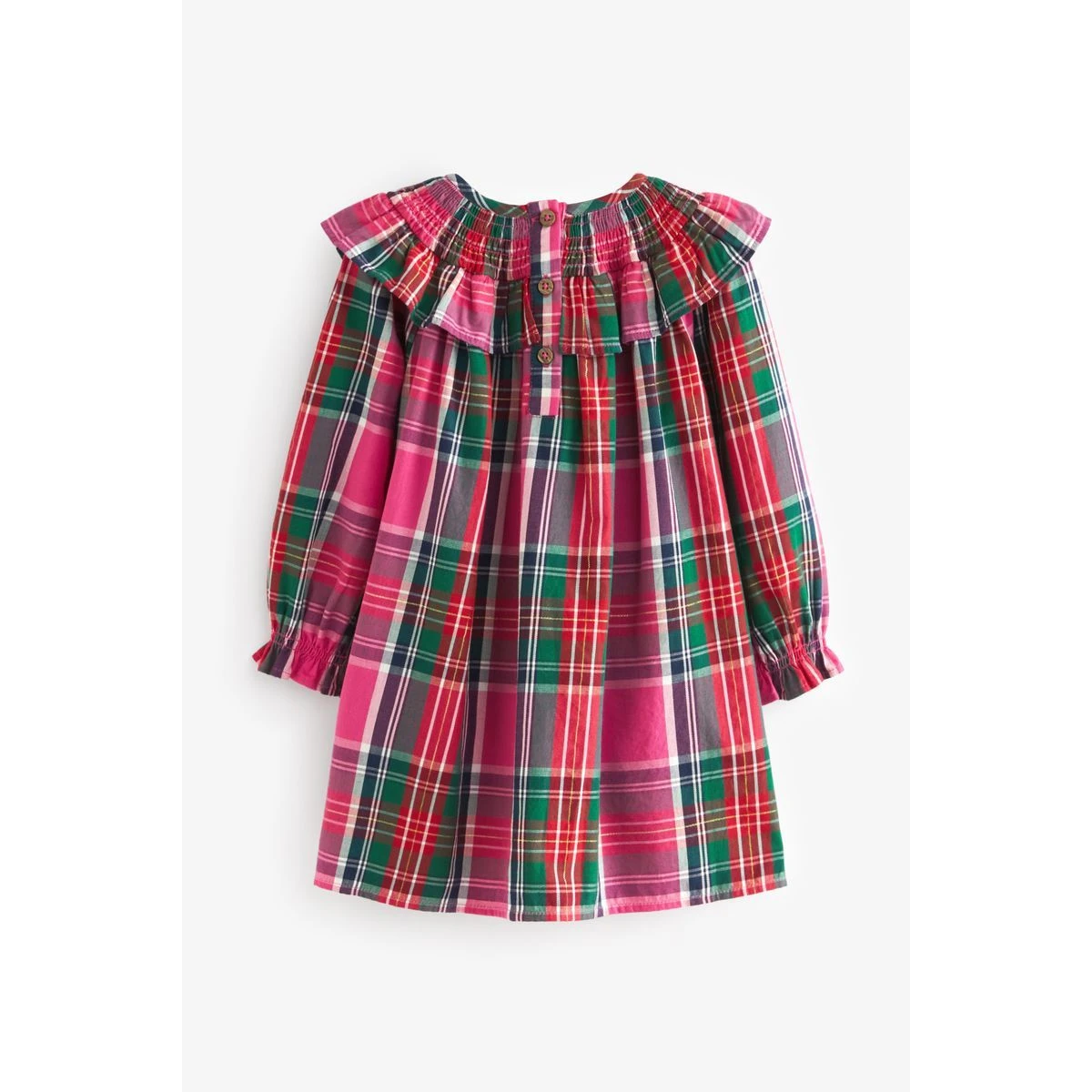 Next Robe Froncée Aux Carreaux 2 Next Robe Froncée Aux Carreaux – Image 2