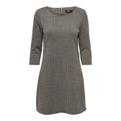 ONLY Robe Courte à Carreaux, Manches 3/4 -Velousia Soldes Boutique 981312bb9b812e5fafb201d1ae6e383a