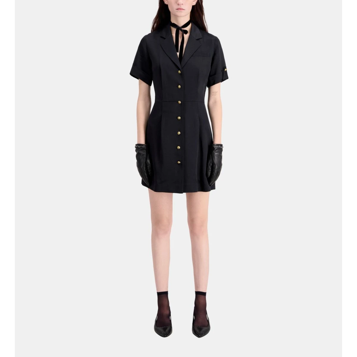 THE KOOPLES Robe Courte Col Chemise 3 THE KOOPLES Robe Courte Col Chemise – Image 3