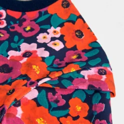 BOBOLI Robe En Molleton Fleurs -Velousia Soldes Boutique 9c6153d189945885fb44378b5987bd2e