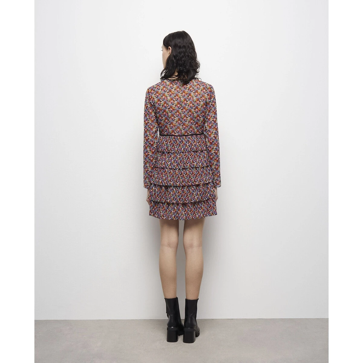 THE KOOPLES Robe Patineuse Imprimé Floral, Courte 3 THE KOOPLES Robe Patineuse Imprimé Floral, Courte – Image 3