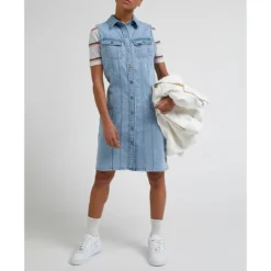 Lee Robe En Jean Sans Manches, Préssionnée 9 Lee Robe En Jean Sans Manches, Préssionnée -Velousia Soldes Boutique 9da9c1ffe079f22c28fe0598b8a7e8bb