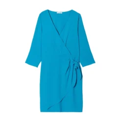 Robe Droite Nouée Manches 3/4 -Velousia Soldes Boutique 9e3fa107e033eb1456ebc967d6190b26