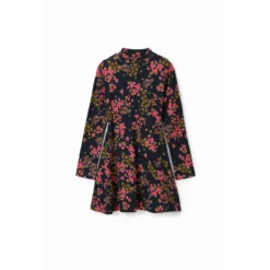 Desigual Robe Tissu Côtelé Fleurs -Velousia Soldes Boutique 9e979cae8bccccb75883903138207105