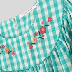 Robe Imprimée Vichy En Coton, Certifié OEKO-TEX -Velousia Soldes Boutique 9ecc88ded6b92d9049792acbc3b67340