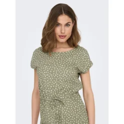 ONLY Robe Col Rond, Manches Courtes -Velousia Soldes Boutique 9ffd3b93ac57f6a16f4f1afe66abbd62