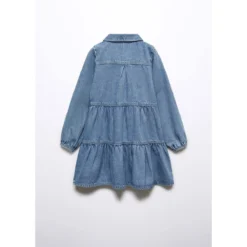 Mango Kids Robe Denim Volantée -Velousia Soldes Boutique a0effe413a539be06d8df022b6ecb345