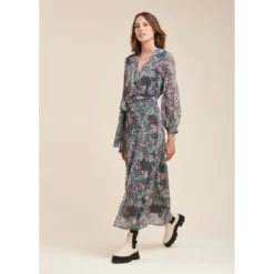Robe Longue En Voile De Polyester Recyclé Imprimé 11 Robe Longue En Voile De Polyester Recyclé Imprimé -Velousia Soldes Boutique a145e5bff259e184479a5af71dbb85be
