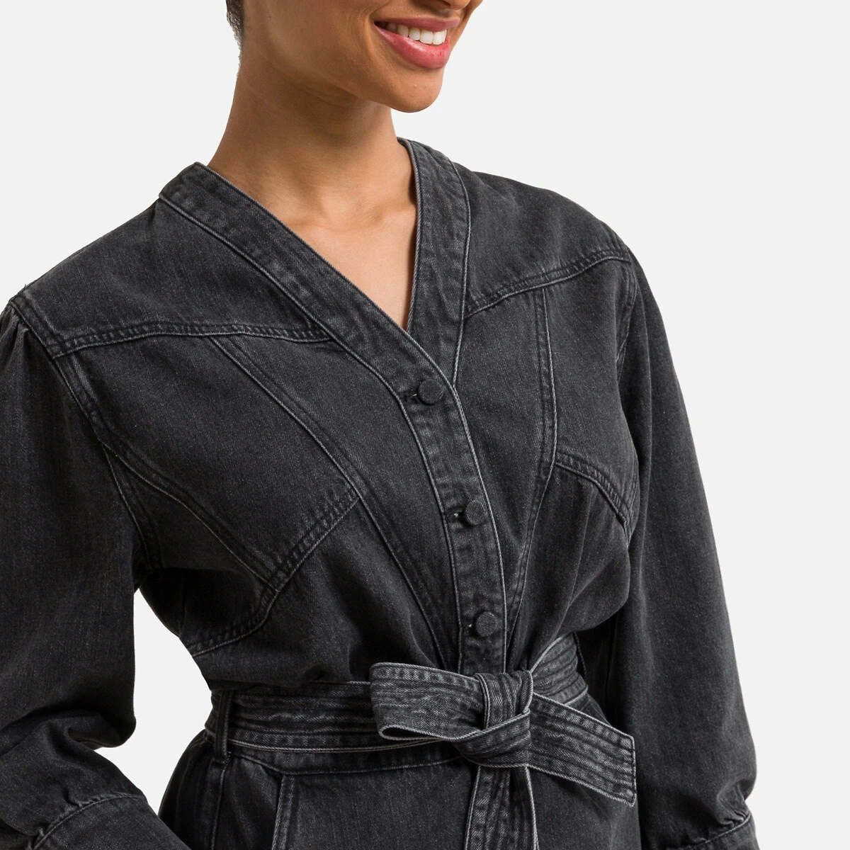 Suncoo Robe Droite, Courte, Manches Longues CAMY 3 Suncoo Robe Droite, Courte, Manches Longues CAMY – Image 3