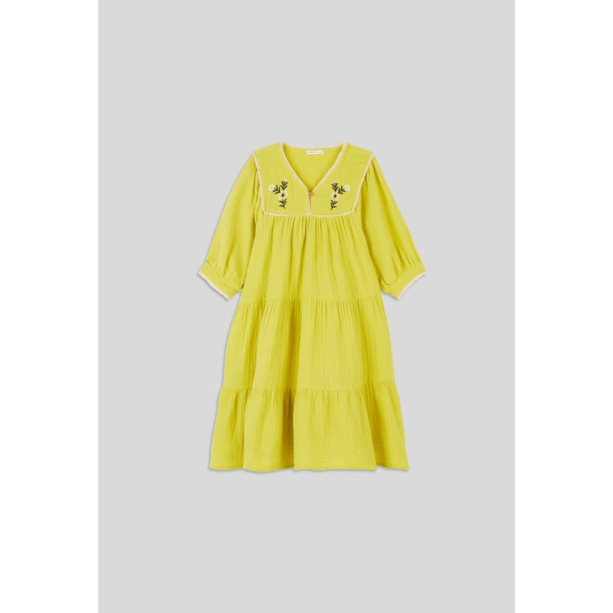 Robe Unie En Coton BIO, Certifié OEKO-TEX 4 Robe Unie En Coton BIO, Certifié OEKO-TEX – Image 4