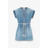 LE TEMPS DES CERISES Robe Droite En Jeans KARITE