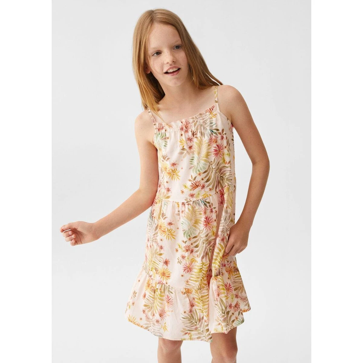 Mango Kids Robe En Imprimé Feuilles 2 Mango Kids Robe En Imprimé Feuilles – Image 2