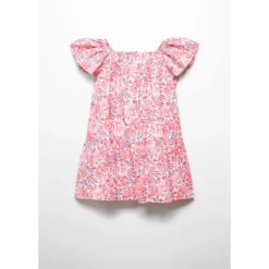Mango Kids Robe Coton Imprimée