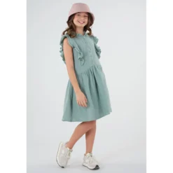 Deeluxe Robe Volantée En Gaze De Coton AGATHE -Velousia Soldes Boutique a5c34ca4a7eedb346190115569db612c