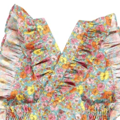 Robe Manches Courtes, Tissu Liberty Fabrics -Velousia Soldes Boutique a70a0a68626e9f20aa457dfd4badd38f