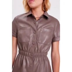 Robe Droite Boutonnée -Velousia Soldes Boutique abb159b3c890b27a8306291331b8a6ae