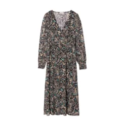 Robe Midi évasée Col En V 9 Robe Midi évasée Col En V -Velousia Soldes Boutique adce1ede8a55bb9683284e780748e109