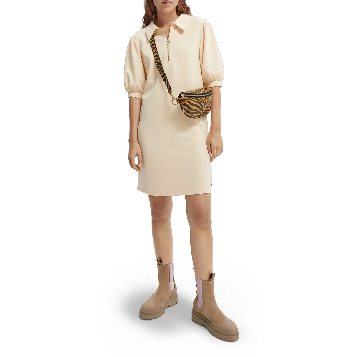 Scotch And Soda Robe Courte à Manches Ballon 2 Scotch And Soda Robe Courte à Manches Ballon – Image 2