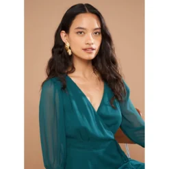 Robe Cache-coeur à Manches Longues 11 Robe Cache-coeur à Manches Longues -Velousia Soldes Boutique b0612196920c8e95b377d4b7eef55d79