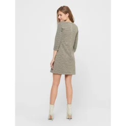 ONLY Robe Courte à Carreaux, Manches 3/4 -Velousia Soldes Boutique b214d69fd4596501f2405fcdd9a1aa2d