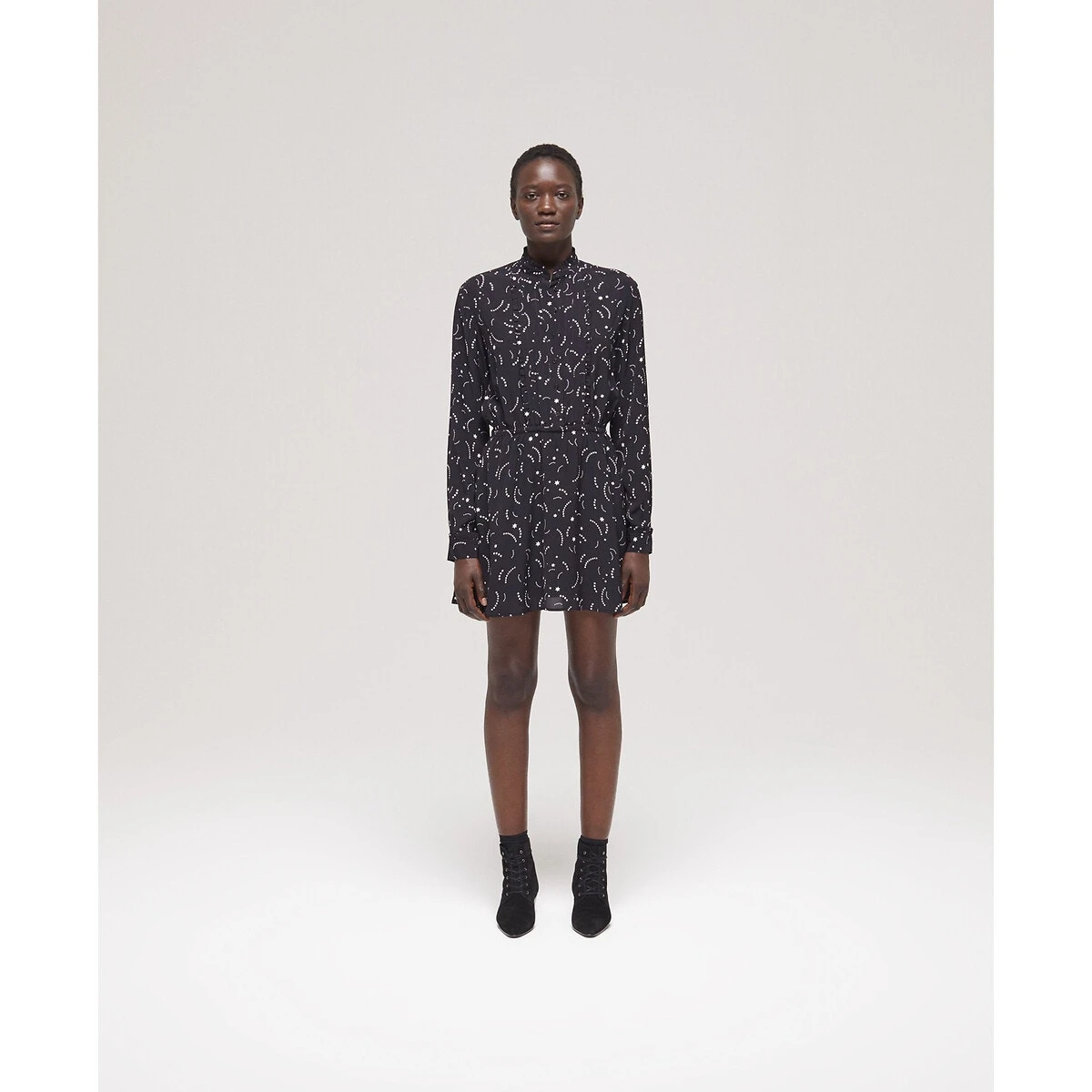 THE KOOPLES Robe Courte Imprimée, Manches Longues 2 THE KOOPLES Robe Courte Imprimée, Manches Longues – Image 2