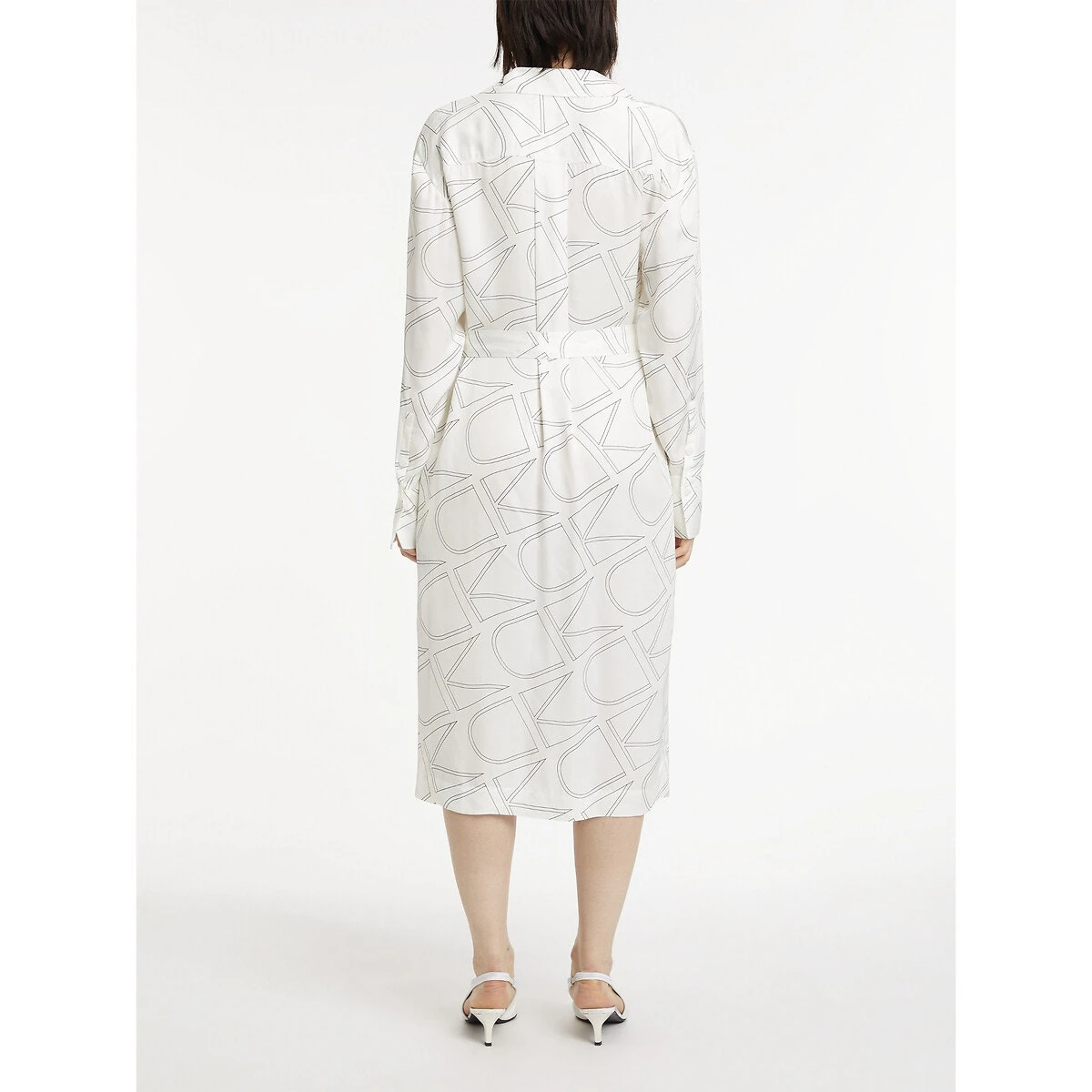 Calvin Klein Robe-chemise Imprimée, Manches Longues 2 Calvin Klein Robe-chemise Imprimée, Manches Longues – Image 2