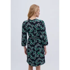 Ikks Robe Imprimé Maxi Floral à Col Clouté -Velousia Soldes Boutique b658216ecd0650efea6ef1b2e3999ea7