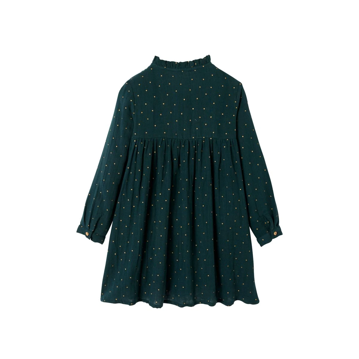 Robe En Gaze De Coton Détails Fantaisie 2 Robe En Gaze De Coton Détails Fantaisie – Image 2