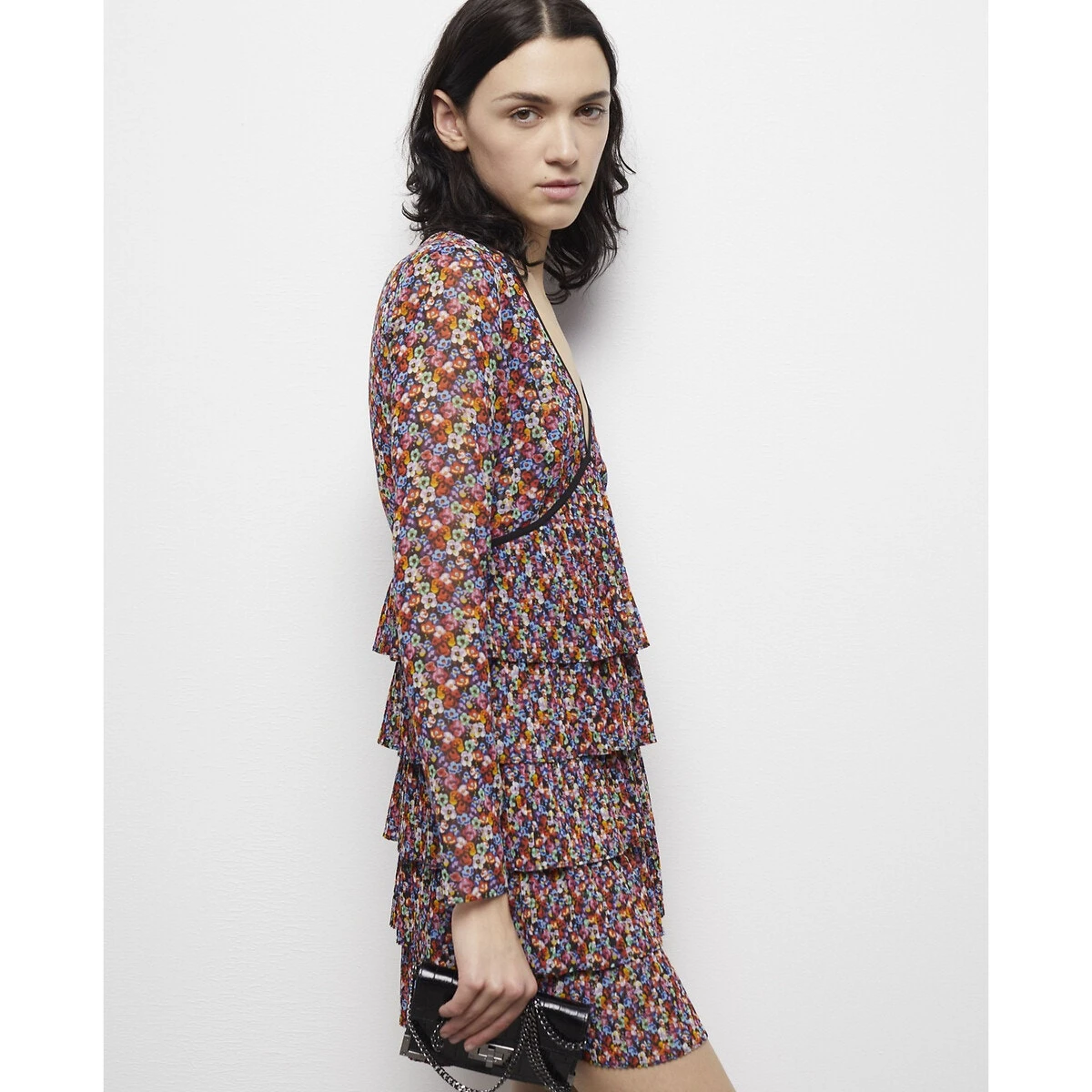 THE KOOPLES Robe Patineuse Imprimé Floral, Courte 4 THE KOOPLES Robe Patineuse Imprimé Floral, Courte – Image 4