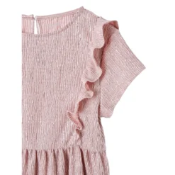 Robe De Fête En Tissu Lamé Fantaisie -Velousia Soldes Boutique ba42749593d3795747b841023a9c7c49