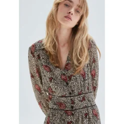 Ikks Robe Longue Recyclée Léo Cachemire -Velousia Soldes Boutique bae53ea05dd92a870817f911aba172ea